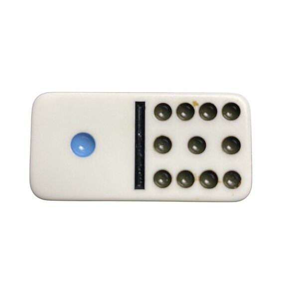 Double Twelve Dominoes Replacement Tile 1 11 Color Dot mq - Picture 1 of 3